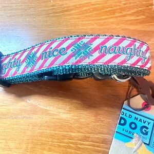 Old Navy dog collar small/medium Christmas